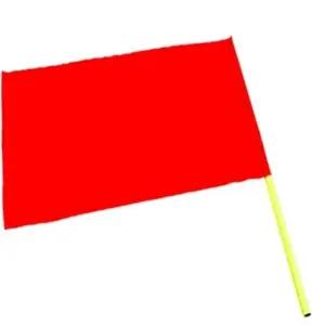 소형 응원기 레드 경량 응원 도구 행사용 110x70cm (WFJ5QQA)