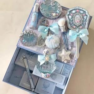 플라워 노즈 펄 메이크업 세트 아이섀도우 에센스 립 허니 블러쉬 치크 오션 기프트 박스 풀 프로페셔널