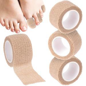 BEIQIYA 4팩 자가 접착 붕대 랩 0 98 x 2 18 야드 응집성 탄성 발목 손목 발 무릎 손톱용 롤
