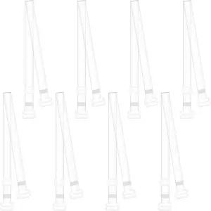 여성용 투명 브라 스트랩 4쌍 브라용 조절 가능한 미끄럼 방지 어깨