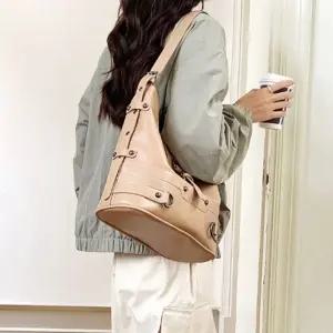 숄더 가방 벨트 가죽 레더 여성 숄더백 베이지 (WFK4391)