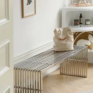 철제 벤치 스툴 고재 카페 사각 원목 의자 매장 긴의자