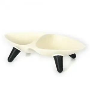 멜라민 반려견 식기 화이트 강아지 밥그릇 애견 식사 그릇 전용 사료 (WFJ539I)