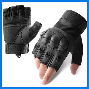 사이클링 전술 장갑 남자 여자 반 손가락 소프트 쉘 장갑 봄 여름 훈련 전투 보호 오토바이 장갑