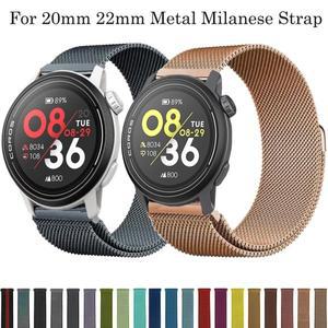 22/20mm 메탈 스트랩 COROS APEX 4 42mm/PACE Pro 화웨이 호환 워치 GT6/GT5 46mm 밀라니즈 브레이슬릿 순