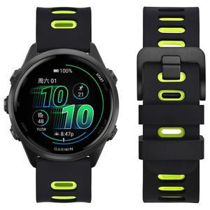 가민 호환 포러너 570 55 265 베누 3 2 20mm 시계줄 스트랩 비보액티브 6 5 스포츠 팔찌용 투톤 실리콘 스