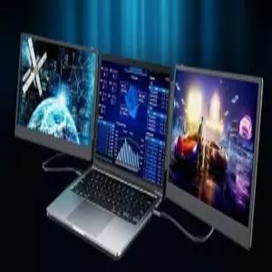 휴대용 세로 노트북 화면 가로 멀티 트리플 모니터 보조