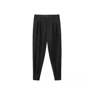 원더우면 남성 입체 절개 캐주얼 정장 바지 빈티지 모헤어 도톰겨울 블랙 OPH4