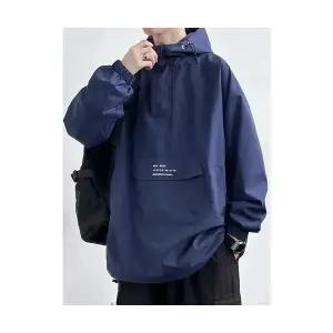 록쉬블몰 남성 바람막이 점퍼 반집업 맨투맨 봄가을 야상 방수 아우터 기능성 후드 HO3