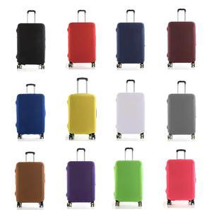 1Pc 탄성 여행 가방 보호대 먼지 방지 디자인 여행 액세서리가있는 다색 스크래치 방지 수하물 커버