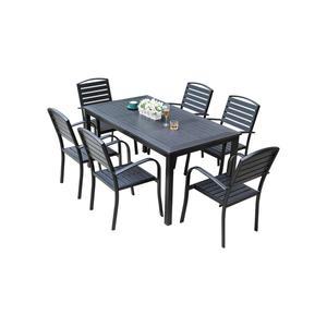 전원주택 야외 테이블 대가족 원목 실외 마당 탁자 발코니