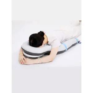 마사지샵 얼굴 쿠션 베개 침대 엎드림 프리미엄 확장형 양면 그레이 안면 구멍 미용