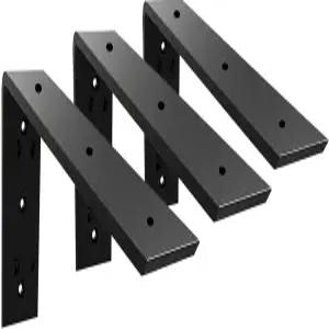 윙커 조리대 지지 브래킷 3팩 헤비 듀티 3 /8 두꺼운 숨겨진 L 선반 14 x 6 2.5 쿼츠용 금속 코벨