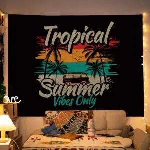 [하프클럽/알티피아]쿨샵 트로피칼썸머 인테리어 벽포스터 패브릭 가림막