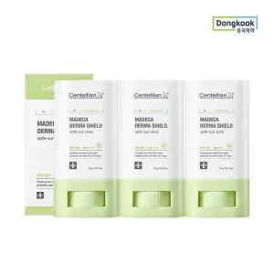 스킨케어 [5%적립] 마데카 더마쉴드 세이프 촉촉 쿨링 선스틱 18g 3개 SPF50윤기 생기 보습 24H 자외선차단