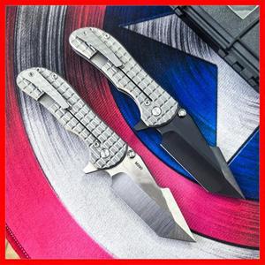 실제 M390 블레이드 DLC 접이식 칼 티타늄 합금 손잡이 야외 낚시 사냥 캠핑 EDC 전술 방어 도구