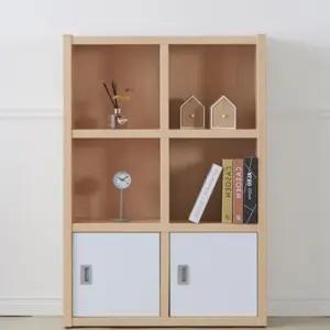 폭좁은책장 슬림책장 서재장 6칸 도어 800 84