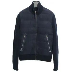 [톰포드]24FW 스웨이드 울 캐시미어 니트 패딩 네이비 KZF004 YMW061F24 HB800 115286048