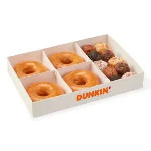 [던킨] 반반한 글레팩 (글레이즈드4EA+먼치킨10개입)