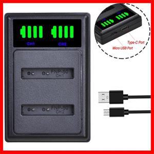 Batmax 1500mAh NP-50 Bateria D-Li68 배터리 + KODAK KLIC-7004, Nigit Vision 카메라 용 Pentax FUJIFILM