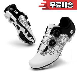 남성 MTB 셀프 잠금 속도 자전거 스니커즈 Spd 사이클링 신발 레이싱 클리트 산악