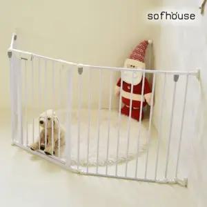 6각 강아지안전펜스 고양이안전문 3각 가드 펜스 울타리 칸막이 문 집