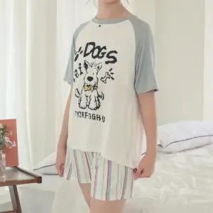 [모드제니] 강아지 엄마와 딸 모달 반팔 잠옷세트