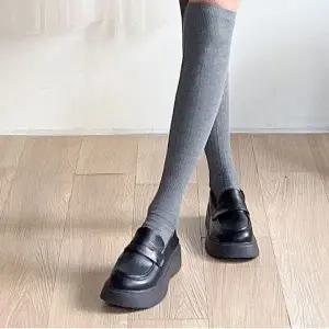 라운드 페니 통굽 플랫폼 어글리 로퍼 WD7FEA8