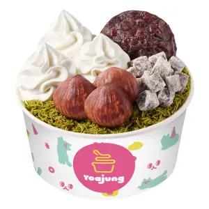 [요아정] 요거트아이스크림+말차카다이프+흑당모찌+통단팥+보늬밤