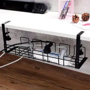 무타공 책상 멀티탭 정리함 선정리 책상 멀티탭 선반 보관함 데스크