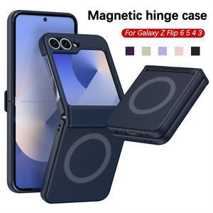 삼성 갤럭시 Z 플립 7 6 5 4 3 MagSafe 힌지 보호 케이스 마그네틱 무선 충전 커버 용)