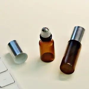 여행용 롤링 갈색 유리 롤온 공병 10ml 롤온병 향수공병 롤온공병 롤링공병