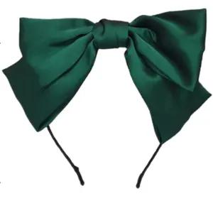 왕리본 머리띠 리본헤어밴드 다크그린 머리띠 왕리본머리띠 리본머리띠