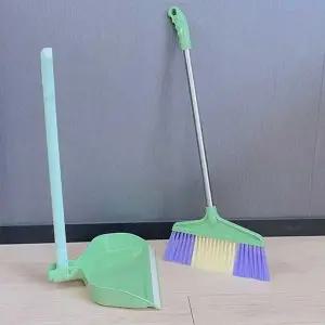 고품질 색상랜덤 빗자루세트 파스텔 롱비세트 청소용품 마대걸래 (WFK6J7S)