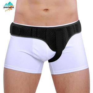 수 or 암 타입 ZHUOHUA 탈장 벨트 - 탈착식 압축 패드가 포함 좌측/우측 고환 지원 블랙