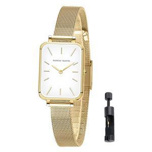 [미국배송] 한나 마틴 시계 여성용 방수 아날로그 쿼츠 손목시계 스테인리스 스틸 밴드 패션 다인티 명품 팔찌 다이아몬드