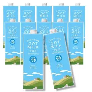 갓밀크 저지방 우유 1L 12개