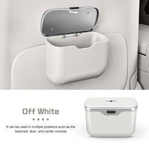 제네시스 G80 GV70 G90 차량용 걸이형 쓰레기통 방수 도어 등받이 수납함 ABS