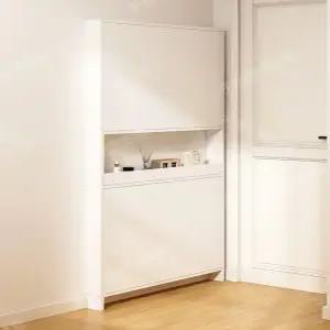 얇은 문뒤 수납장 인테리어 공간 슬림 폭 좁은 캐비닛 틈새장 주방 활용 벽면