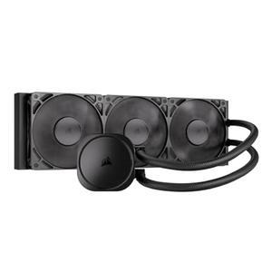 CORSAIR 노틸러스 360 RS 액체 CPU 쿨러 u2013 360mm AIO 저소음 다이렉트 마더보드 연결 데이지 체인 인텔 LGA 1851/1700, AMD AM5 / AM4 3X RS120 팬 포함 블랙