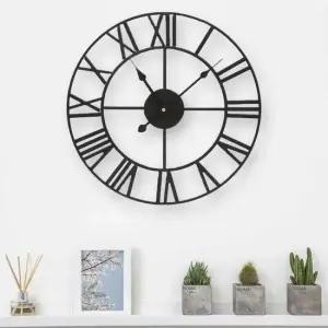 빈티지 로마숫자 무소음 벽시계(50cm) 인테리어벽시계 생활용품 가정용품 생필품