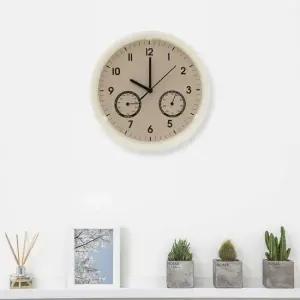 아날로그 온습도측정 벽시계 개업 집들이 심플벽시계 생활용품 가정용품 생필품