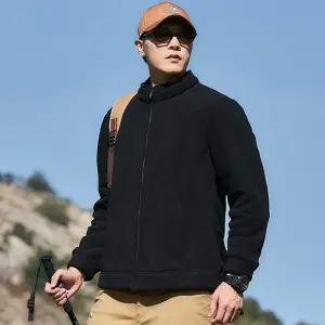남성 잠바 야상사파리 추동 아웃도어 하이넥 폴라폴리스 루즈핏 캐주얼 기모 도톰 플리스 MF4