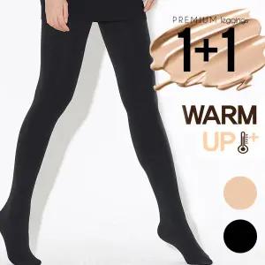 [보리보리/마이핏]발끝까지따뜻한얇아보이는겨울융털기모레깅스스타킹2P