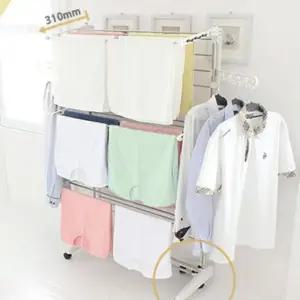 편리한빨랫대 스텐건조대 베란다 편리한 실내용 옷말리기 고급형 (WFK9KLG)