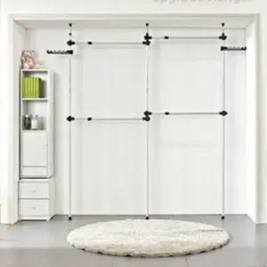 4단행거 DIY옷걸이 자취방 4단 자유로운 설치옷장 (WFK9KL9)