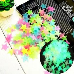 고품질 야광별 아크릴 야광별 야광스티커 빛나는별 포인트스티커 (WFK9H1N)