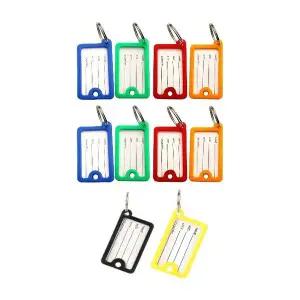 고품질 열쇠고리네임택 네임텍 키링 열쇠고리형 컬러 네임텍 10P (WFK9H9L)