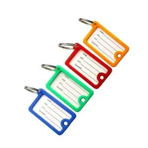 고품질 차키 열쇠고리형 컬러 네임텍 4P 챠량키홀더 열쇠고리장신구 (WFK9H9K)