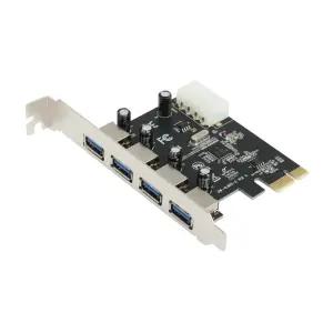 넥시 USB3.0 4포트 PCI-E 내장형 확장 슬롯 컴퓨터 데스크탑 PC 슬림 가이드 포함 / USB PCI 카드 WISENX311